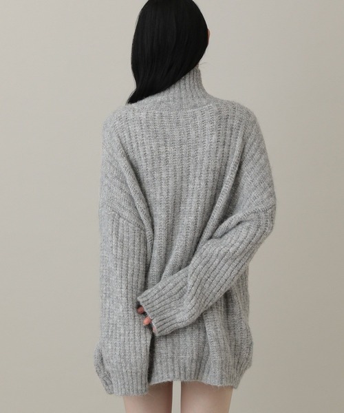 3.3 Field Trip （3.3フィールドトリップ）の「3.3 Field Trip／オーバーニットプルオーバー（ニット/セーター・レディース・ダークグレー/グレー・FREE）」の8枚目の写真