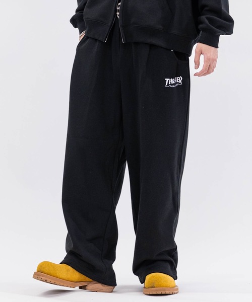 THRASHER(スラッシャー)の「【at】〔THRASHER/スラッシャー〕アソートアップリケ コクーンシルエット スウェットパンツ(スウェットパンツ・メンズ・ブラック系1/ブラック系3/ピンク/ブラック系2/アッシュグレー・MEDIUM/LARGE)」の7枚目の写真