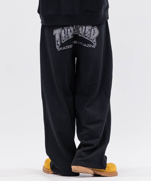 THRASHER(スラッシャー)の「【at】〔THRASHER/スラッシャー〕アソートアップリケ コクーンシルエット スウェットパンツ(スウェットパンツ・メンズ・ブラック系1/ブラック系3/ピンク/ブラック系2/アッシュグレー・MEDIUM/LARGE)」の9枚目の写真