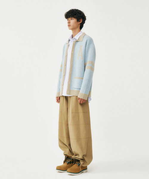 FROM ARLES(フロムアルル)の「プレッピー ニットカーディガン / ブルー(カーディガン/ボレロ・メンズ・ブルー・MEDIUM/LARGE)」の3枚目の写真