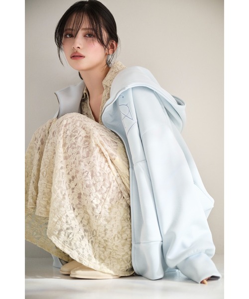 SNIDEL（スナイデル）の「カットレースワンピース（ワンピース・レディース・アイボリー/ブラック/ミント・0/1）」の5枚目の写真