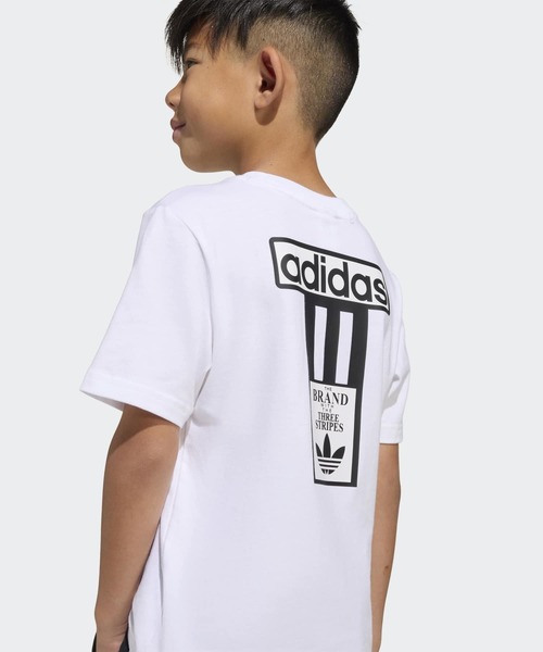 adidas（アディダス）の「アディブレイク ティー セット / アディダスオリジナルス adidas Originals（ジャージ・キッズ・ホワイト・130/100/110/120）」の5枚目の写真