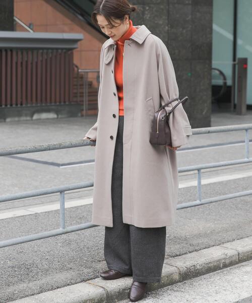 URBAN RESEARCH DOORS（アーバンリサーチドアーズ）の「ウール100バルマカーンコート（その他アウター・レディース・ベージュ系その他/チャコールグレー・SMALL/MEDIUM）」の7枚目の写真