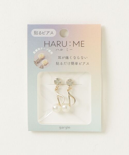 gargle(ガーグル)の「gargle ガーグル:HARU:ME シリーズ ハルミー4 パール 音符 イヤリング(貼るピアス)(イヤリング・レディース・シルバー/ゴールド・FREE)」の5枚目の写真