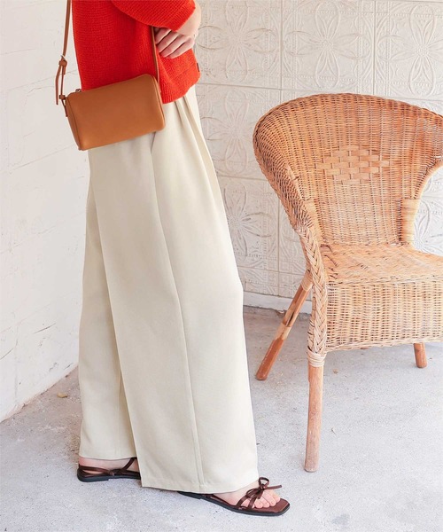 titivate（ティティベイト）の「リネンライクワイドパンツ（その他パンツ・レディース・ライトブラウン/サンドベージュ/ダークグレー/アイボリー/ブラック・L/M/S/SP）」の15枚目の写真