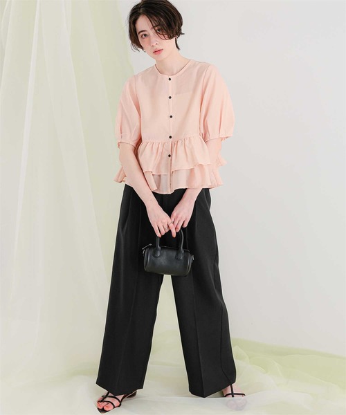 titivate（ティティベイト）の「リネンライクワイドパンツ（その他パンツ・レディース・ライトブラウン/サンドベージュ/ダークグレー/アイボリー/ブラック・L/M/S/SP）」の19枚目の写真