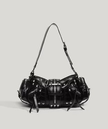 SHIBUYA Zy.（シブヤジー）の「STEEL ROUGEレザータッチハトメショルダーバッグ（ショルダーバッグ）」