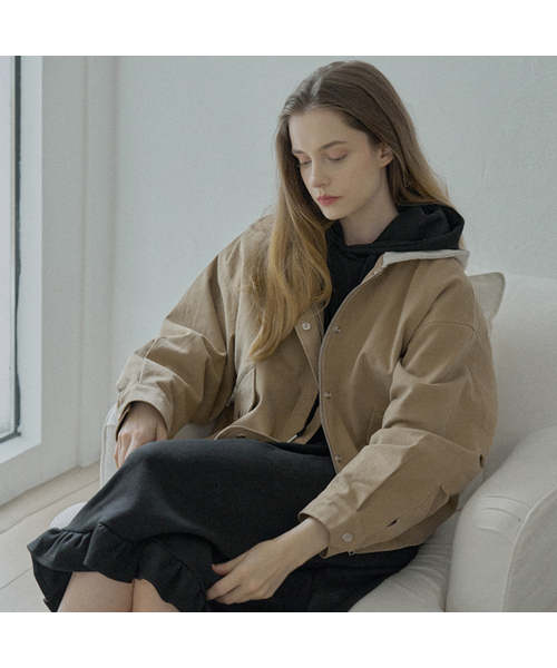 AVANT-G(アバン)の「Quilted Liner Hooded Jumper - BLACK(その他アウター・レディース・ブラック/ベージュ・FREE)」の2枚目の写真