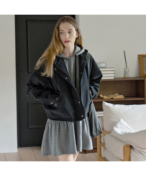 AVANT-G(アバン)の「Quilted Liner Hooded Jumper - BLACK(その他アウター・レディース・ブラック/ベージュ・FREE)」の1枚目の写真