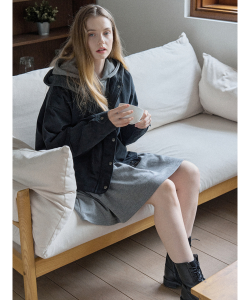 AVANT-G(アバン)の「Quilted Liner Hooded Jumper - BLACK(その他アウター・レディース・ブラック/ベージュ・FREE)」の7枚目の写真