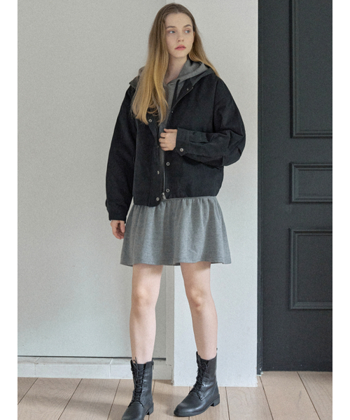AVANT-G(アバン)の「Quilted Liner Hooded Jumper - BLACK(その他アウター・レディース・ブラック/ベージュ・FREE)」の8枚目の写真