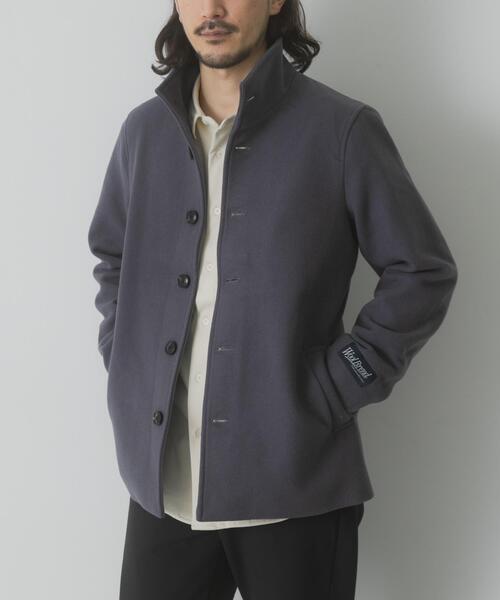 ITEMS URBANRESEARCH(アイテムズ アーバンリサーチ)の「ウールブレンドスタンドカラーコート(その他アウター・メンズ・ネイビー/グレー/ブラック・MEDIUM/LARGE)」の5枚目の写真