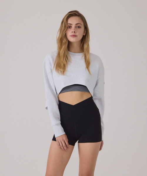 GET IT ON(ゲットイットオン)の「シグネチャークロップトップ_ホワイト(その他トップス・レディース・その他・F)」の2枚目の写真