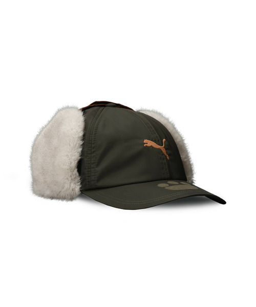 PUMA（プーマ）の「PUMA プーマ ユニセックス PUMA x モンスターハンターワイルズ アイルー トラッパー ハット（ハット・メンズ・グリーン系その他・MEDIUM/LARGE）」の6枚目の写真