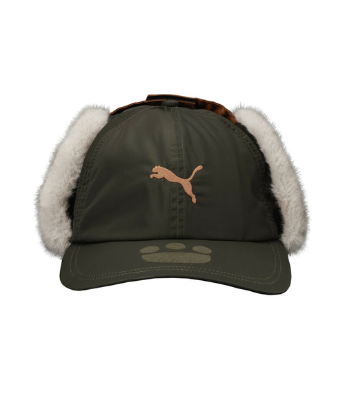 PUMA（プーマ）の「PUMA プーマ ユニセックス PUMA x モンスターハンターワイルズ アイルー トラッパー ハット（ハット・メンズ・グリーン系その他・MEDIUM/LARGE）」の8枚目の写真