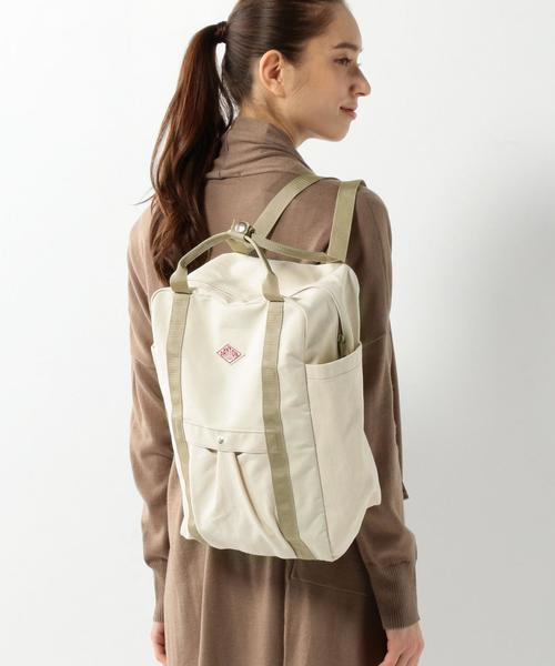 DANTON(ダントン)の「【WEB限定】ダントン/DANTON UTILITYデイパック(バックパック/リュック・レディース・オフホワイト/ブラック/オリーブ・FREE)」の2枚目の写真