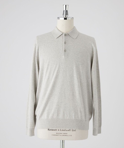 GLOBAL WORK（グローバルワーク）の「シルクブレンドニット/ニットポロシャツ/Salon de GW/638786（ポロシャツ・メンズ・ネイビー/ブラック/ライトグレー・X-LARGE/LARGE/MEDIUM/SMALL）」の21枚目の写真