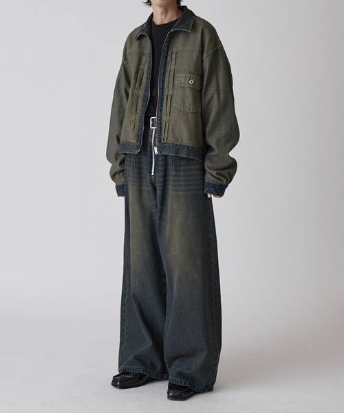 Lui's（ルイス）の「【Neucon】VINTAGE WASH REVERSIBLE DENIM JACKET / ヴィンテージウォッシュリバーシブルデニムジャケット / セットアップ対応（デニムジャケット・メンズ・ブラック/インディゴブルー・1/2）」の21枚目の写真