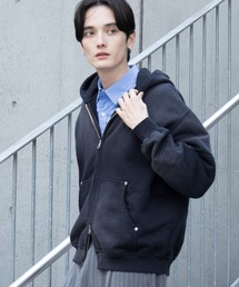 RAGEBLUE | Vintage Short Zip Parker/ヴィンテージ加工ショートジップパーカー(パーカー)