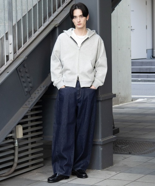 RAGEBLUE（レイジブルー）の「Vintage Short Zip Parker/ヴィンテージ加工ショートジップパーカー（パーカー・メンズ・ライトブルー/アッシュグレー/ダークグレー/ピンク系その他・MEDIUM/LARGE）」の11枚目の写真