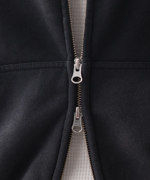 RAGEBLUE（レイジブルー）の「Vintage Short Zip Parker/ヴィンテージ加工ショートジップパーカー（パーカー・メンズ・ライトブルー/アッシュグレー/ダークグレー/ピンク系その他・MEDIUM/LARGE）」の5枚目の写真