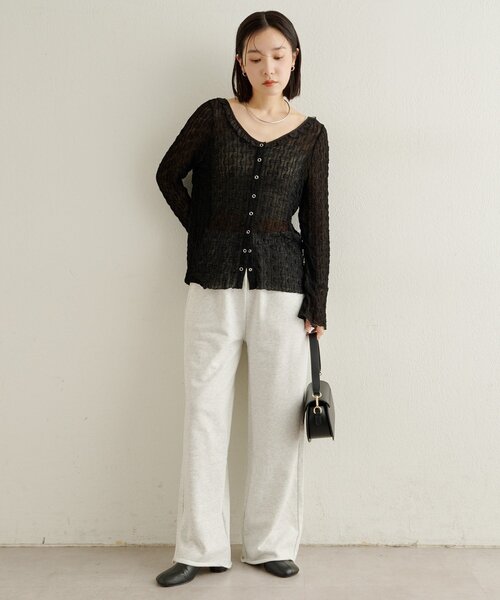 Omekashi（オメカシ）の「スウェットパンツ（スウェットパンツ・レディース・チャコールグレー/ライトグレー・36/38）」の9枚目の写真