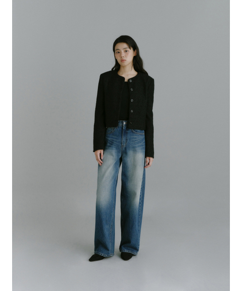 Yuje（ユジェ）の「SQUARE NECK T (3color,2size)（Tシャツ/カットソー・レディース・ホワイト/ライトグレー/ブラック・SMALL/MEDIUM）」の16枚目の写真
