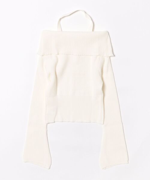 MAISON DE THERESE（メゾン ド テレーズ）の「ボートネック　長袖ニット ロン T（ニット/セーター・レディース・ブラック/アイボリー/グレー/モカ・FREE）」の12枚目の写真