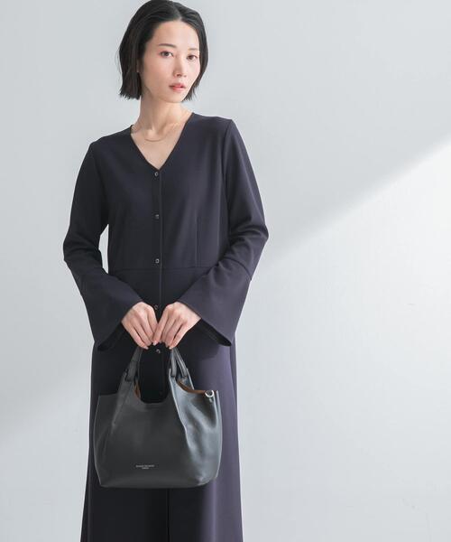URBAN RESEARCH ROSSO WOMEN(アーバンリサーチ ロッソ)の「ストレッチジョーゼットワンピース(ワンピース・レディース・グレー系その他/ネイビー・FREE)」の11枚目の写真