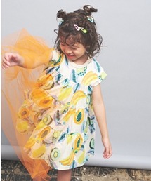 maarook | トロピカルフルーツPT天竺ティアードワンピース(ワンピース)