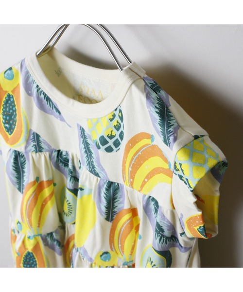 maarook（マルーク）の「トロピカルフルーツPT天竺ティアードワンピース（ワンピース・キッズ・イエロー・130cm/120cm/110cm/100cm）」の5枚目の写真