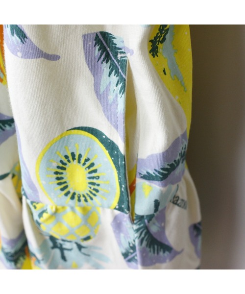 maarook（マルーク）の「トロピカルフルーツPT天竺ティアードワンピース（ワンピース・キッズ・イエロー・130cm/120cm/110cm/100cm）」の6枚目の写真