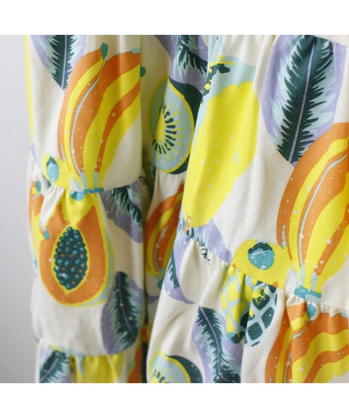 maarook（マルーク）の「トロピカルフルーツPT天竺ティアードワンピース（ワンピース・キッズ・イエロー・130cm/120cm/110cm/100cm）」の8枚目の写真