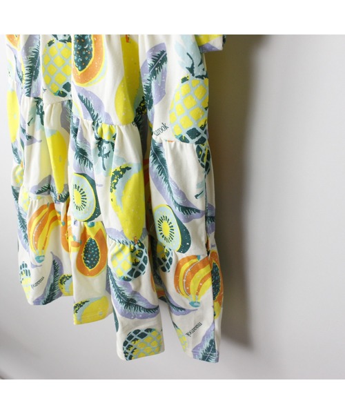 maarook（マルーク）の「トロピカルフルーツPT天竺ティアードワンピース（ワンピース・キッズ・イエロー・130cm/120cm/110cm/100cm）」の11枚目の写真