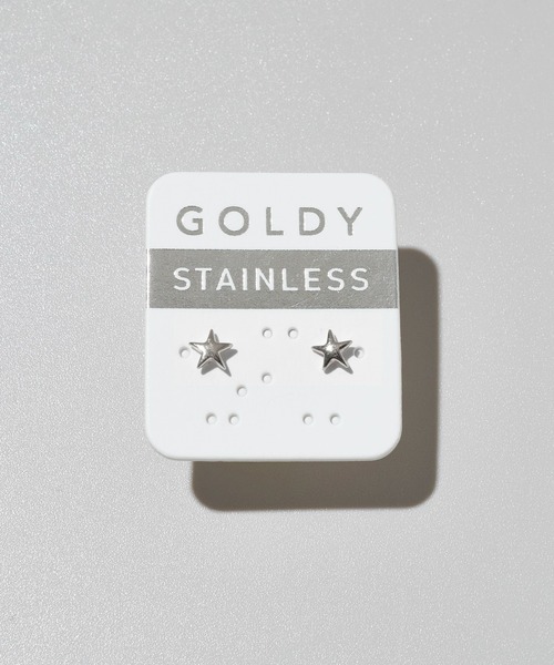GOLDY(ゴールディ)の「【金属アレルギー軽減】プチ スター ステンレス ピアス(ピアス(両耳用)・レディース・ゴールド/シルバー・FREE)」の4枚目の写真