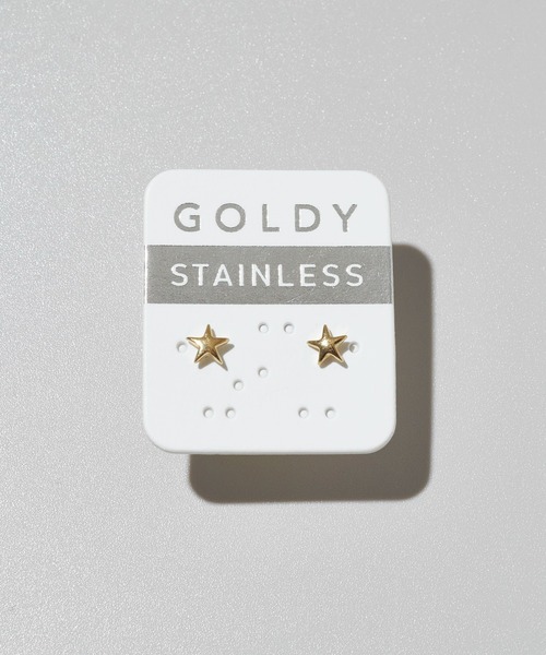GOLDY(ゴールディ)の「【金属アレルギー軽減】プチ スター ステンレス ピアス(ピアス(両耳用)・レディース・ゴールド/シルバー・FREE)」の5枚目の写真