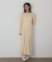 shetila（シェティラ）の「フィンガーホールロング丈バックオープンカットソーワンピース（ワンピース）」