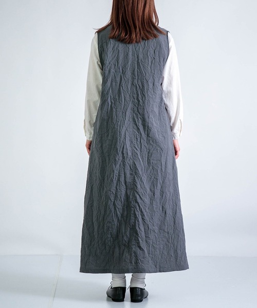 Honnete] Sleeveless V Wide Dress | Domingo（ドミンゴ）公式