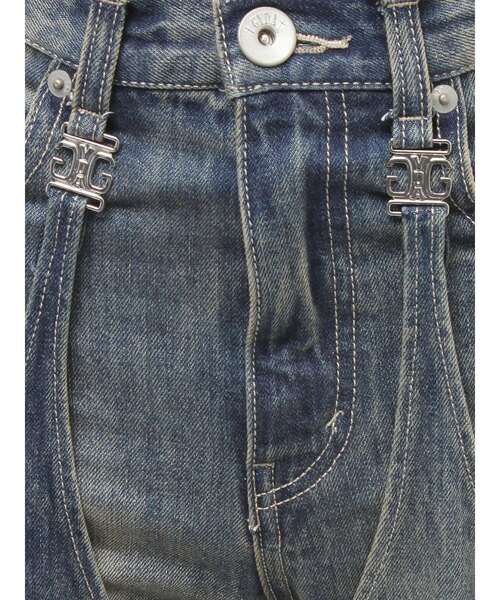 GYDA（ジェイダ）の「ハイウエストSymmetry GYDA 2WAYラインプリーツデニムパンツ（デニムパンツ・レディース・ライトブルー/ブルー・MEDIUM/SMALL/X-SMALL）」の15枚目の写真