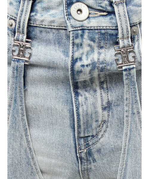 GYDA（ジェイダ）の「ハイウエストSymmetry GYDA 2WAYラインプリーツデニムパンツ（デニムパンツ・レディース・ライトブルー/ブルー・MEDIUM/SMALL/X-SMALL）」の14枚目の写真