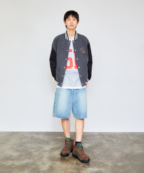 LMCの「DENIM VARSITY JACKET black(スタジャン・レディース・その他・S/M/L)」の2枚目の写真