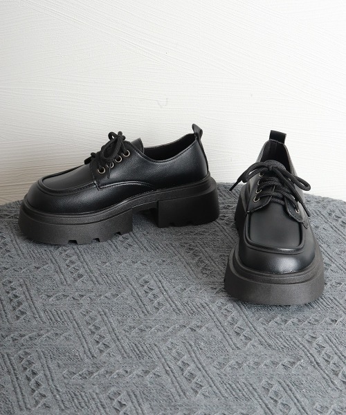 Miniministore(ミニミニストア)の「厚底ローファー レースアップシューズ(ローファー・レディース・ブラウン/ブラック・25.0cm/22.5cm/23.0cm/23.5cm/24.0cm/24.5cm)」の10枚目の写真