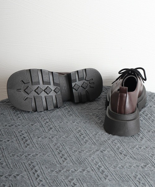 Miniministore(ミニミニストア)の「厚底ローファー レースアップシューズ(ローファー・レディース・ブラウン/ブラック・25.0cm/22.5cm/23.0cm/23.5cm/24.0cm/24.5cm)」の13枚目の写真
