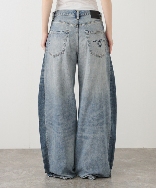 R13（アールサーティーン）の「*【R13/アールサーティーン】Insert D'arcy Loose Jean（デニムパンツ・レディース・ブルー・27/26/25/24）」の4枚目の写真