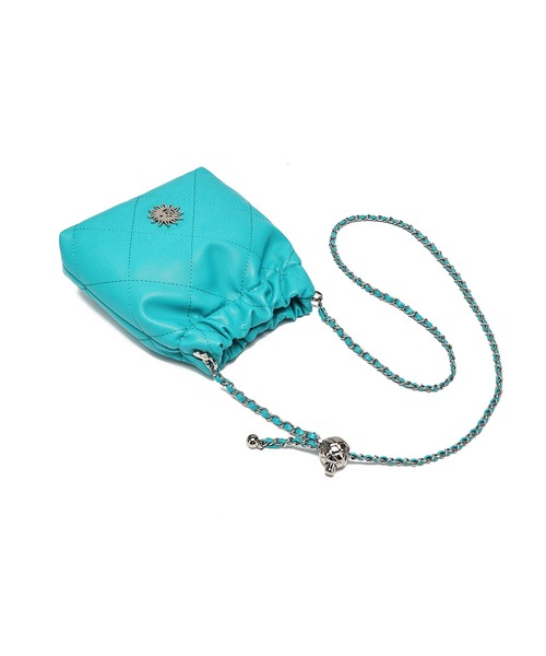 EVRIS(エヴリス)の「【EVRIS/エヴリス】SUNNY キルティング&長さ調整チェーンショルダー付 巾着バッグ(ショルダーバッグ・レディース・ブルー/ピンク/アイボリー/ブラック・FREE)」の15枚目の写真