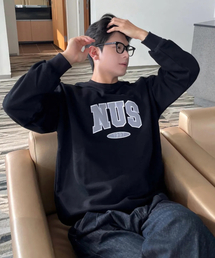 HUKE（ヒューク）の「Nusロゴスウェット（ブラック）（スウェット）」