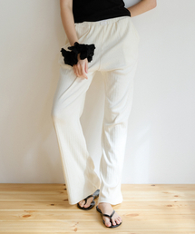 LETTER FROM MOON（レターフロムムーン）の「レターズブーツカットコットンパンツ（クリーム）（スウェットパンツ）」