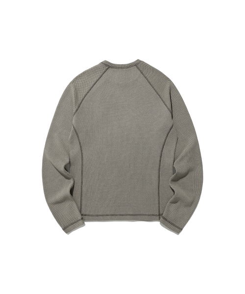 NICE GHOST CLUB(ナイスゴーストクラブ)の「DOLL AND THE GIRL WAFFLE L/S TEE_BEIGE(NG2ESUT550A)(Tシャツ/カットソー・レディース・その他・L/M/S)」の2枚目の写真