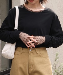 CORPUS TOKYO | シアードットスリーブレイヤードトップス(Tシャツ/カットソー)