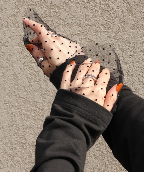 CORPUS TOKYO（コーパス トーキョー）の「シアードットスリーブレイヤードトップス（Tシャツ/カットソー・レディース・ブラック/ホワイト・M）」の16枚目の写真